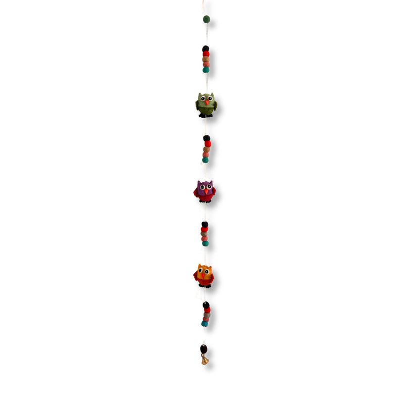 Colgante de Pared de Fieltro - Búhos (colores variados)