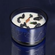Vela de Cristal del Zodiaco con Pulsera de Piedras Preciosas - Leo