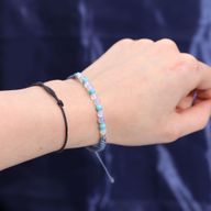 Vela de Cristal del Zodiaco con Pulsera de Piedras Preciosas - Piscis