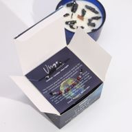 Vela de Cristal del Zodiaco con Pulsera de Piedras Preciosas - Virgo