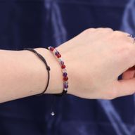 Vela de Cristal del Zodiaco con Pulsera de Piedras Preciosas - Virgo