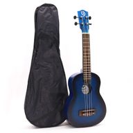 Ukelele Artesanal - Acabado Sunburst Azul (4 Cuerdas)
