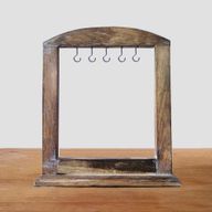 Soporte Pequeño para Colgar - Madera Oscura (30x25 cm)