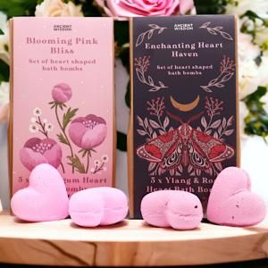 Set de Bombas de Baño Forma Corazón