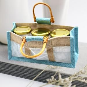 Bolsas de Regalo en Yute y Algodón con Ventana
