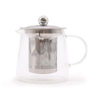 Tetera con infusor de vidrio - Forma de petaca - 350ml