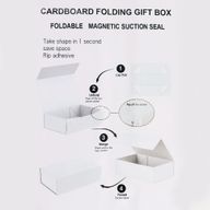 Caja de regalo plegable con Lazo 20x18.2x8 cm - Rosa