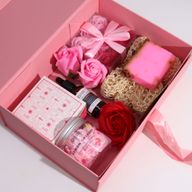 Caja de regalo plegable con Lazo 28.2x20.2x9.2 cm - Azul Bebé