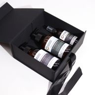 Caja de regalo plegable con Lazo 20x18.2x8 cm - Negra
