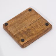Bandeja cuadrada grande para baratijas 15x15x2,5cm - Diseño seta Granate