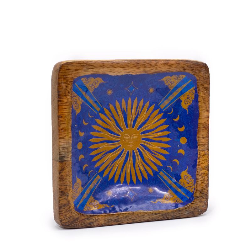 Bandeja cuadrada grande 15x15x2.5cm - Sol - HOP HARE