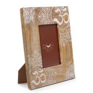 Marco de Madera de Mango (para 10x15cm) 26x20x2cm - Mandala Blanco