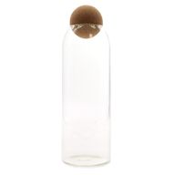 Tarro de cristal Cottage con bola de corcho - Transparente - 25 cm