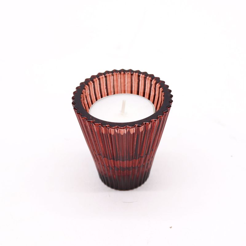 Portavelas reversible para cena / vela de té - Rojo Vampiro