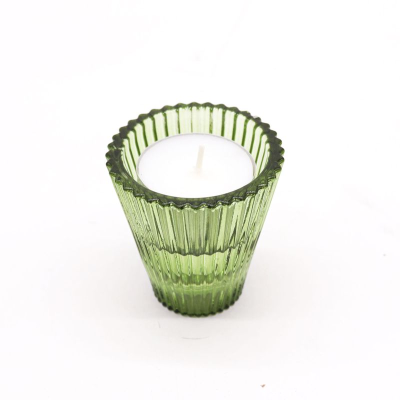 Portavelas reversible para cena / vela de té - Jardín de Jade
