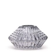 Portavelas reversible con diseño de flor para cena / vela de té - Gris medianoche