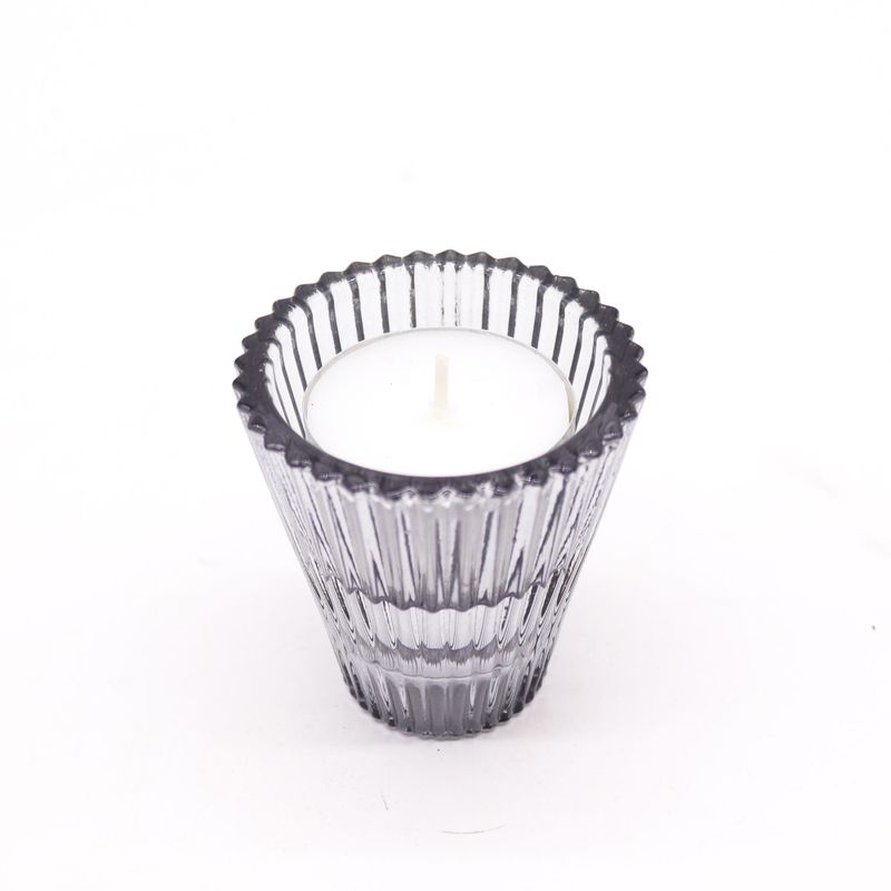 Portavelas reversible para cena / vela de té - Gris medianoche