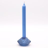 Portavelas reversible con diseño de flor para cena / vela de té - Azul