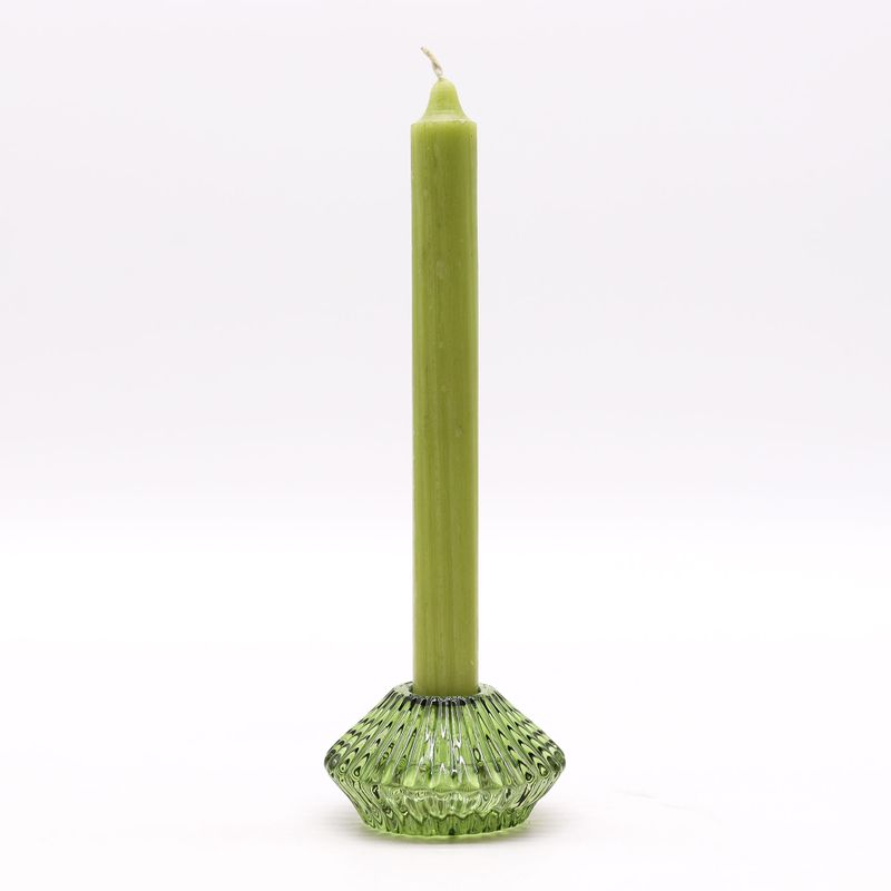 Portavelas reversible con diseño de flor para cena / vela de té - Jardín de Jade