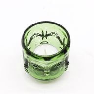 Tarro de vela con caras de Buda - Jardín de Jade