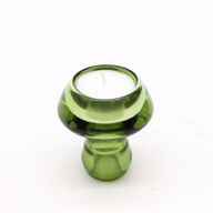 Portavelas reversible con diseño de seta para cena / vela de té - Jardín de Jade