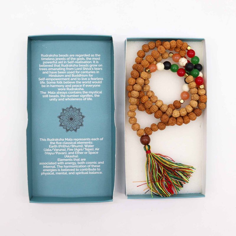 Collar Bali Mala - Energía de los Cinco Elementos