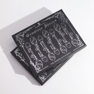 Set de 7 Cucharas de Bruja de Cristal con Piedra Preciosa de Bronce