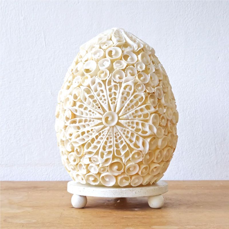 Lámpara Boho de Conchas Marinas - Concha Ovalada  - 15 cm