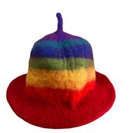 Sombrero de sauna de fieltro - Arcoíris