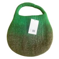Bolsa de abejas de fieltro al agua - Un asa con imán - Tonos Verdes