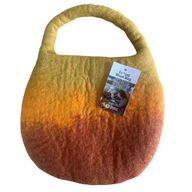 Bolsa de abejas de fieltro al agua - Un asa con imán - Naranja amanecer