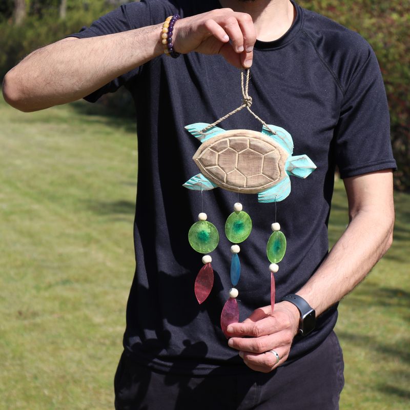 Talla de Tortuga en Aqua y Gota