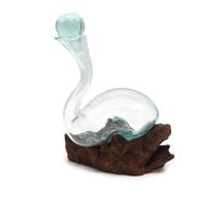 Vidrio Fundido Sobre Madera - Decanter Vino