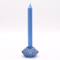 Portavelas reversible con diseño de flor para cena / vela de té - Azul