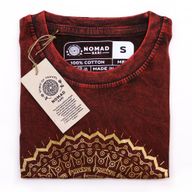 Camiseta Nomad Sari pequeña - Mandala - Granate