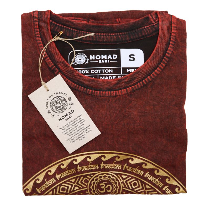 Camiseta Nomad Sari Pequeña - Chakra - Granate