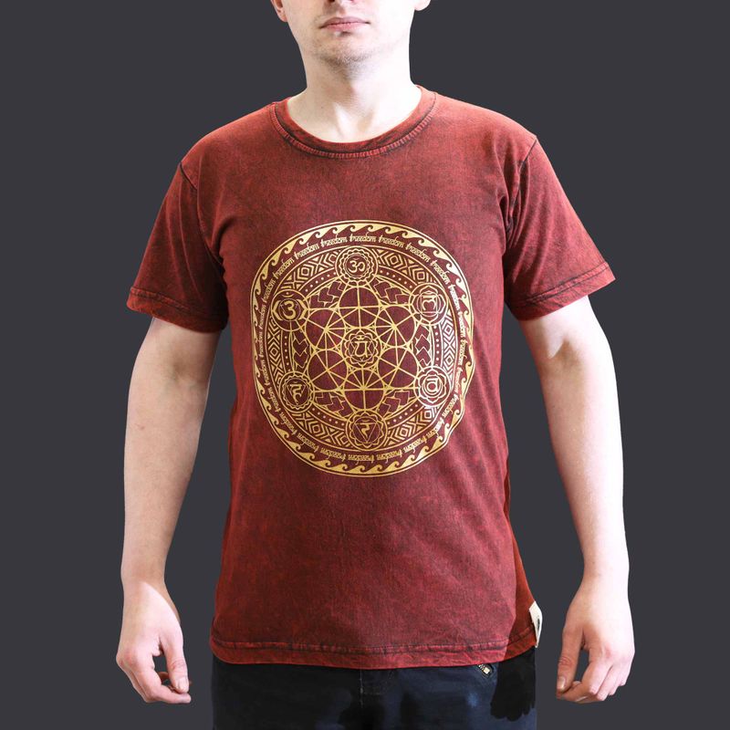 Camiseta Nomad Sari Pequeña - Chakra - Granate