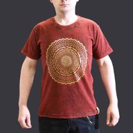 Camiseta Nomad Sari pequeña - Mandala - Granate