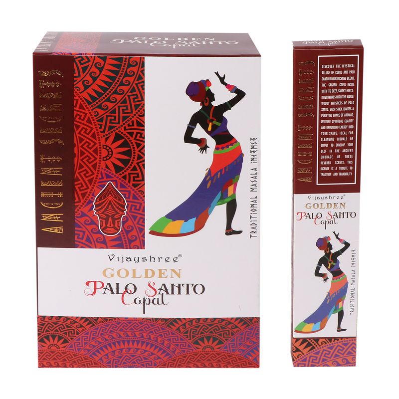 Incienso Golden Copal Dorado y Palo Santo – 15 g