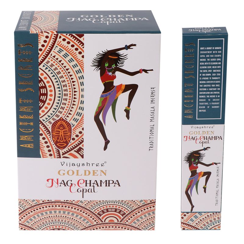 15g de copal dorado y nag champa