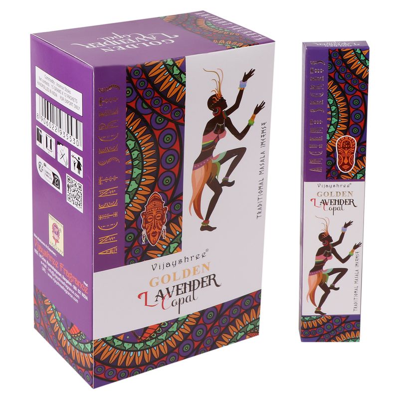 Incienso Golden Copal Dorado y Lavanda – 15 g