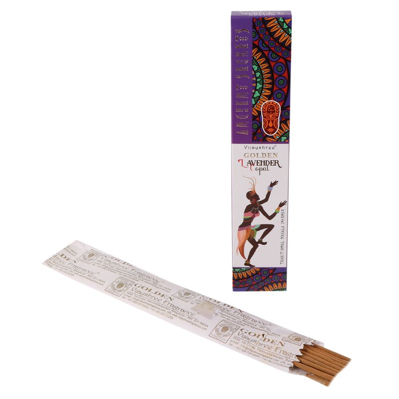 Incienso Golden Copal Dorado y Lavanda – 15 g