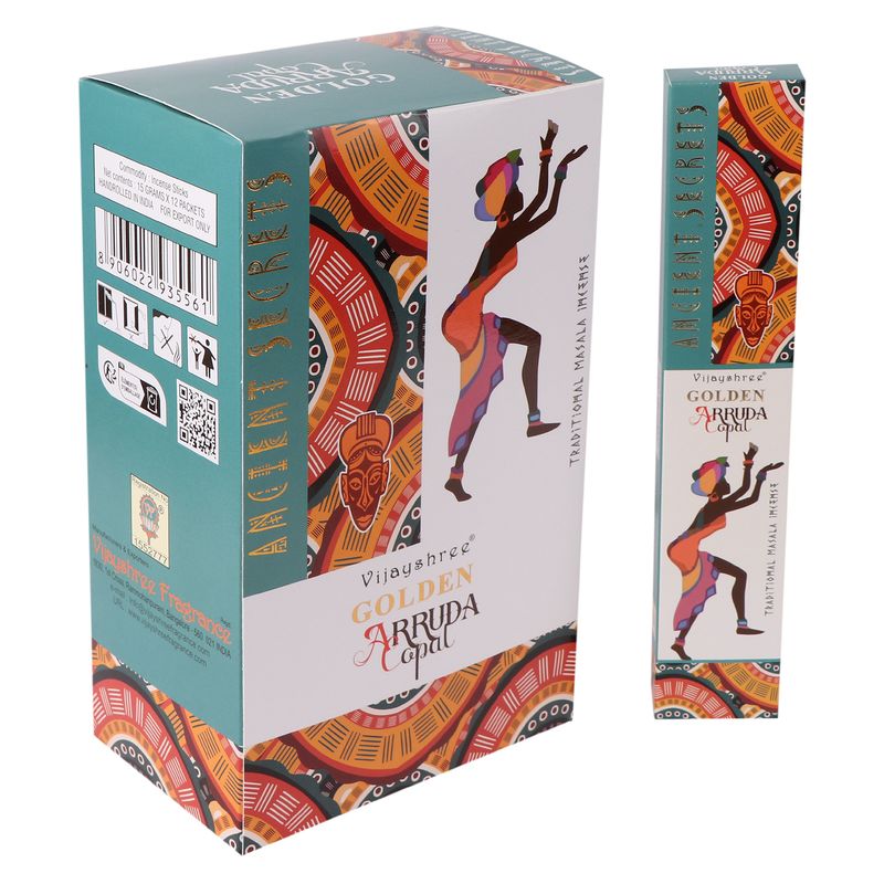 Incienso Golden Copal Dorado y Ruda – 15 g