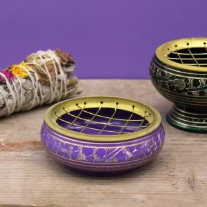 Cuenco de Incienso de Carbón Chakras