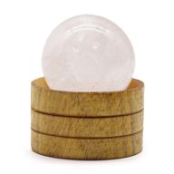 Esfera de cristal de 40 mm - Cuarzo transparente con soporte