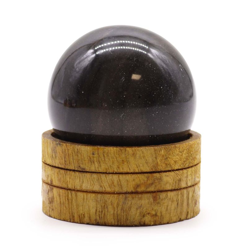 Esfera de cristal de ágata oceánica de 50 mm con soporte