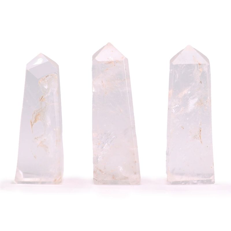 Puntas de obelisco de piedra preciosa aprox. 5 cm - Cuarzo claro