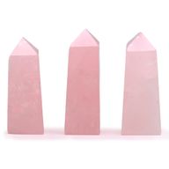 Puntas de obelisco de piedra preciosa aprox. 5 cm - cuarzo rosa