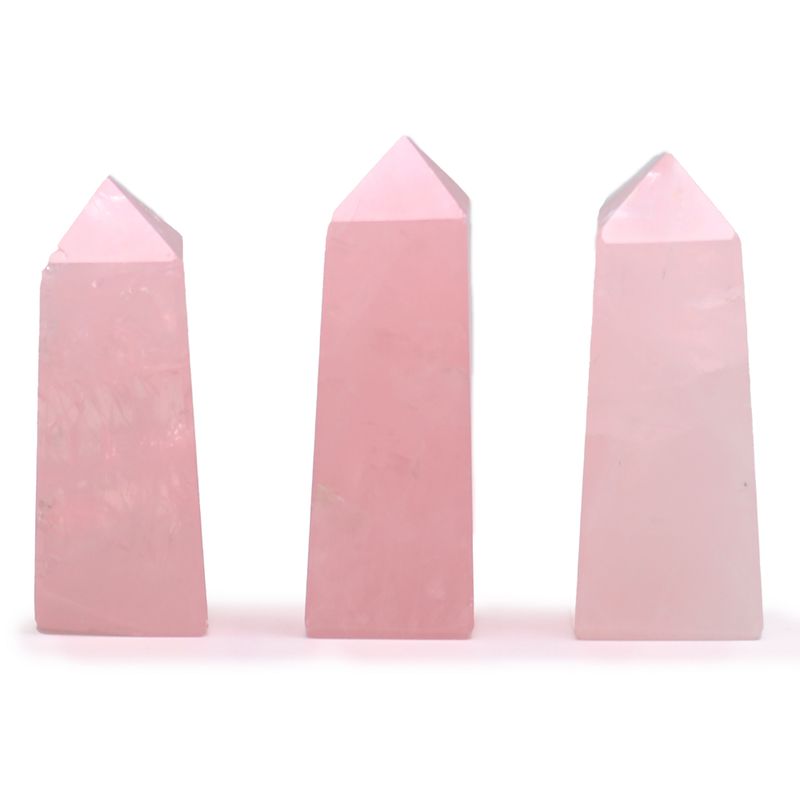 Puntas de obelisco de piedra preciosa aprox. 5 cm - cuarzo rosa