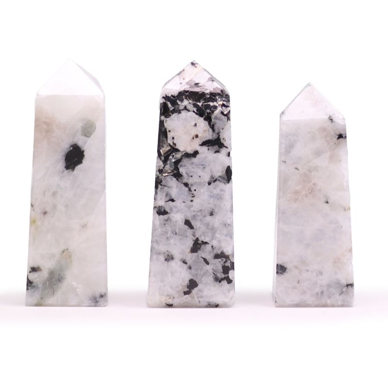 Puntas de obelisco de piedra preciosa aprox. 5 cm - piedra lunar